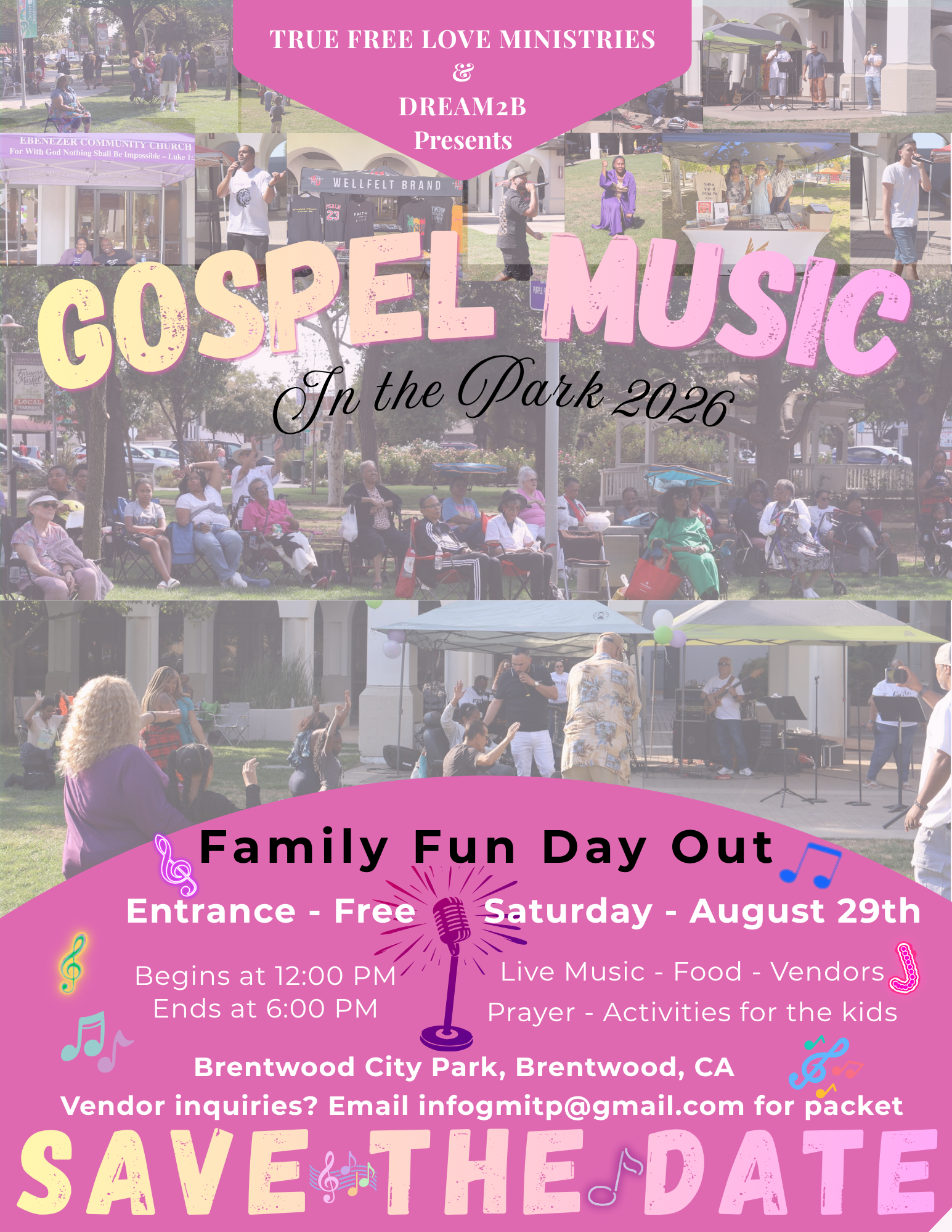Gospel Music in the Park 2026 — Dream2b Annual Event