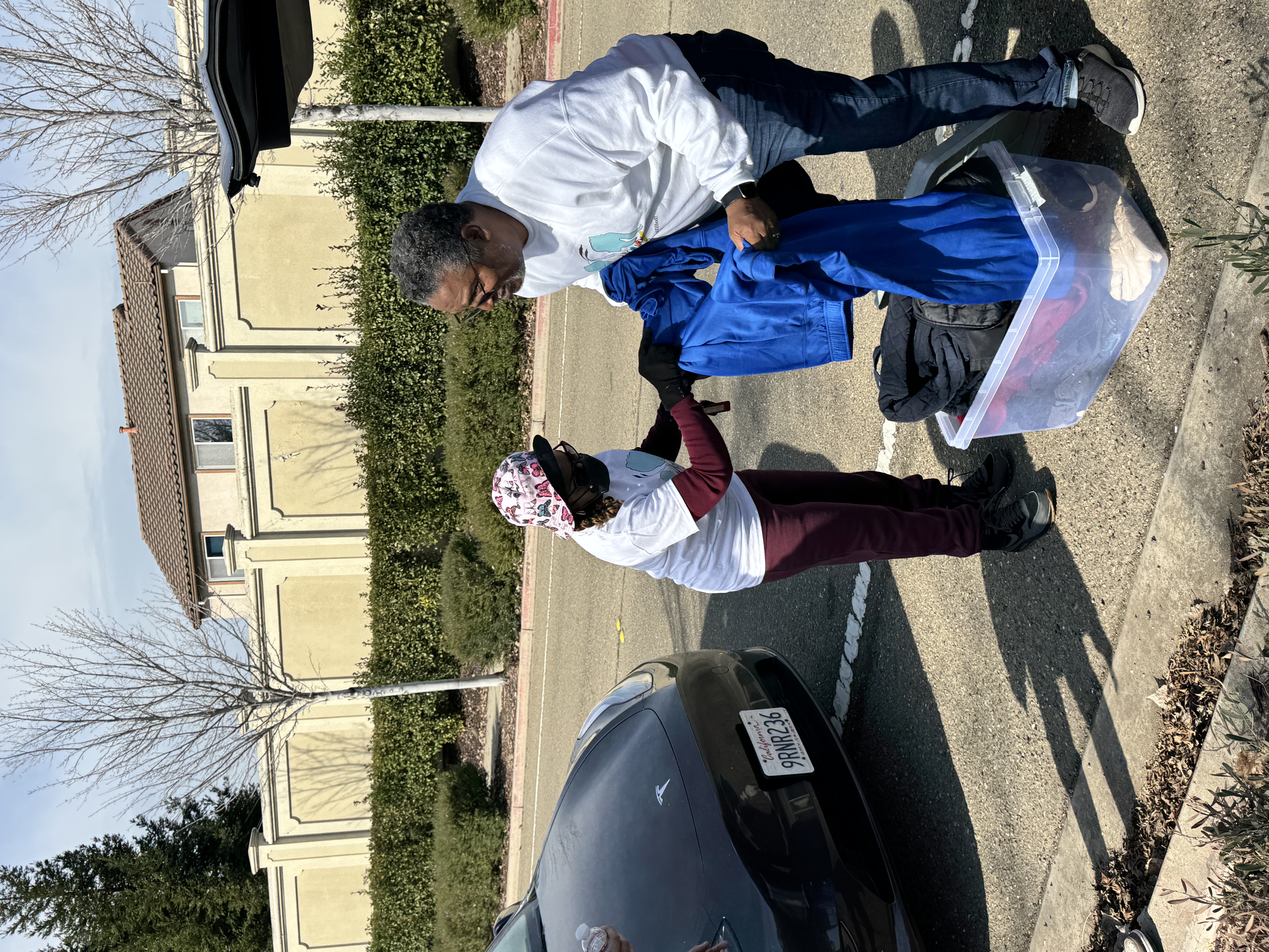 February monthly outreach — serving the unhoused population