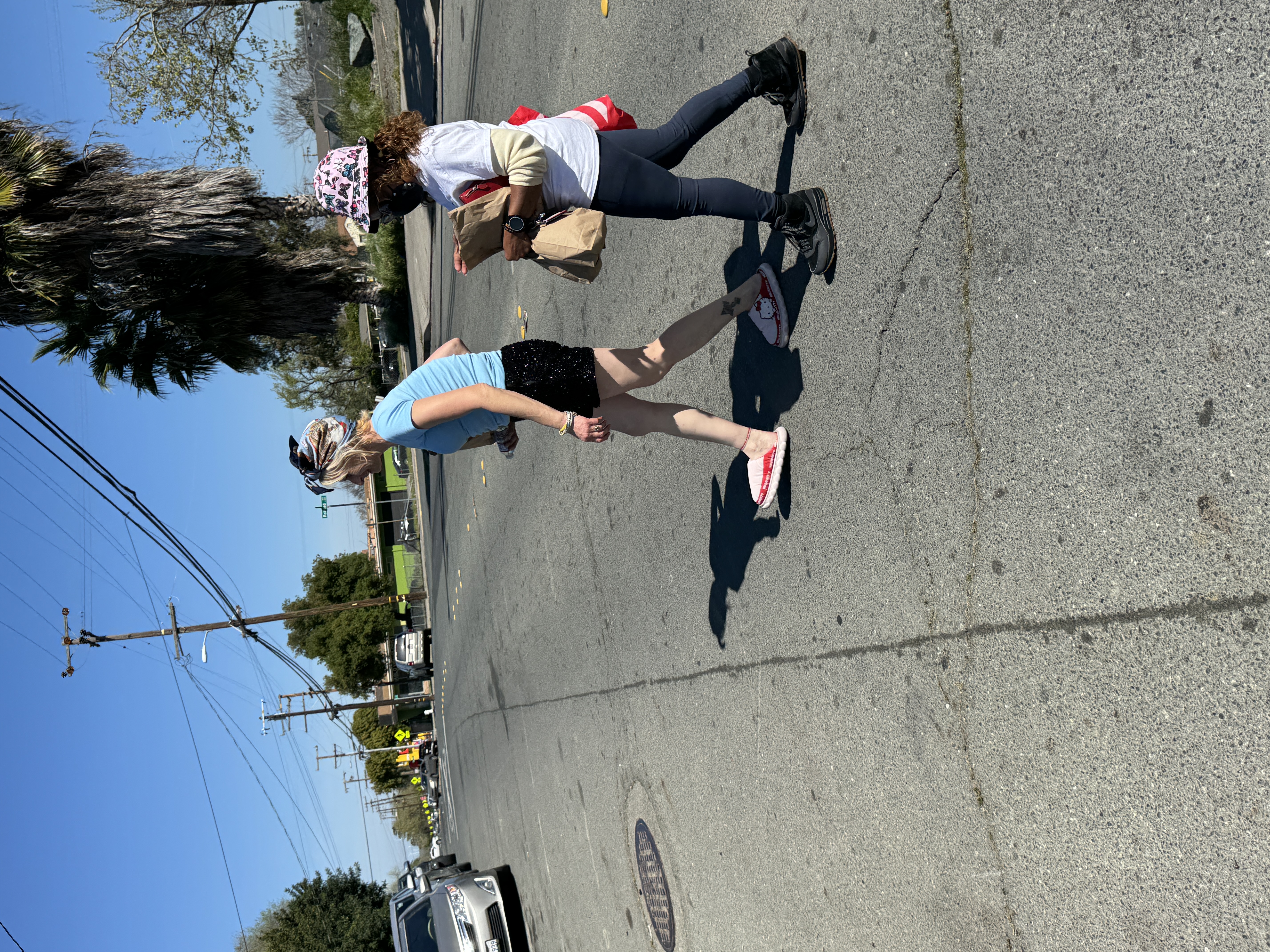 March monthly outreach — food, clothing, and prayer